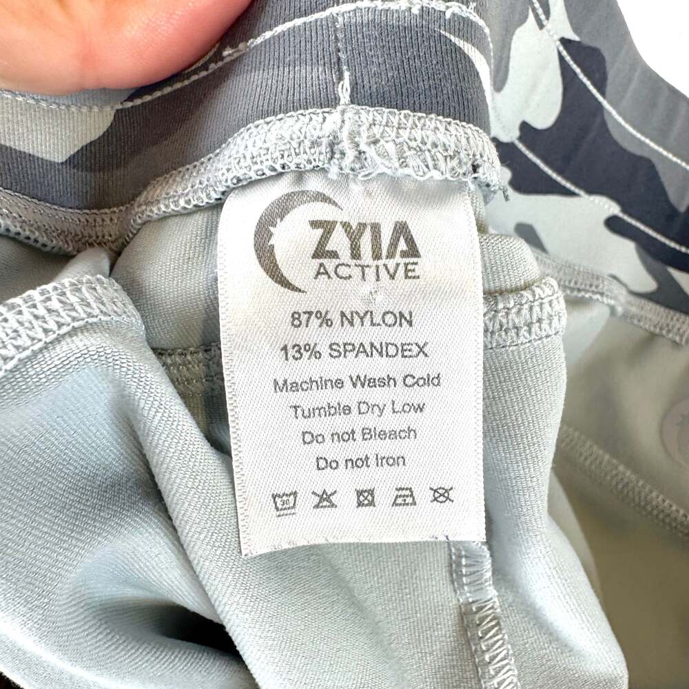 ZYIA Active Gray Camo Unwind Joggers - Picture 9 of 9